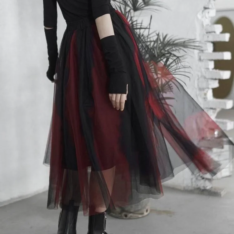Women's Gauze Wide Stripes Long Skirts linen skirt natural