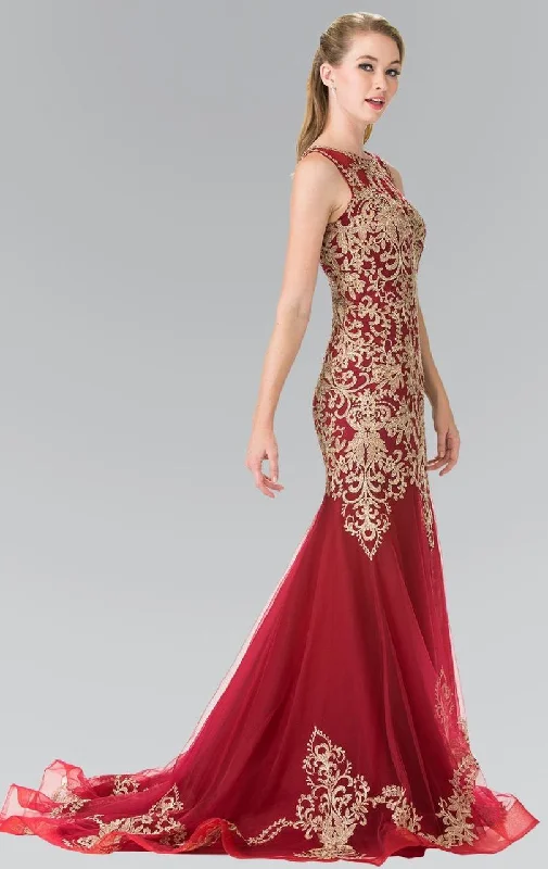 Elizabeth K - GL2307 Beaded Long Mermaid Gown