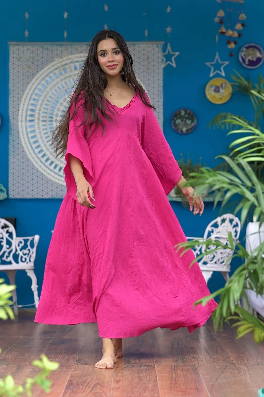 GULABI DORI MULMUL DRESS