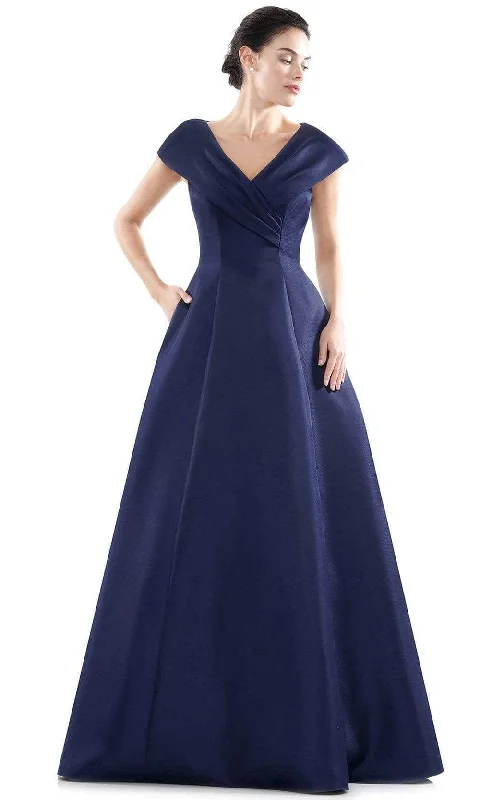 Marsoni by Colors - Surplice A-line Evening Gown MV1085