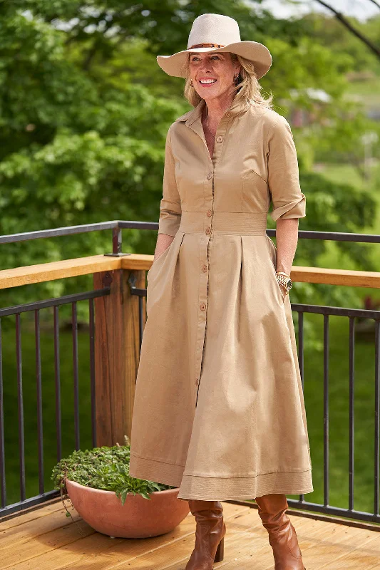 Monaco Dress - Khaki