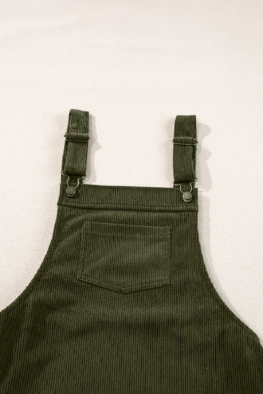 Pocket Detail Corduroy Dress