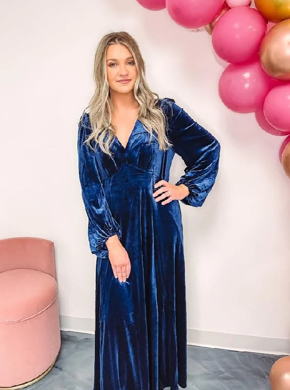 Snow Angel Velvet Dress