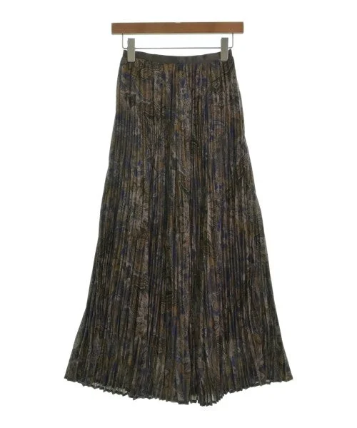 CREOLME Long/Maxi length skirts velvet skirt plush