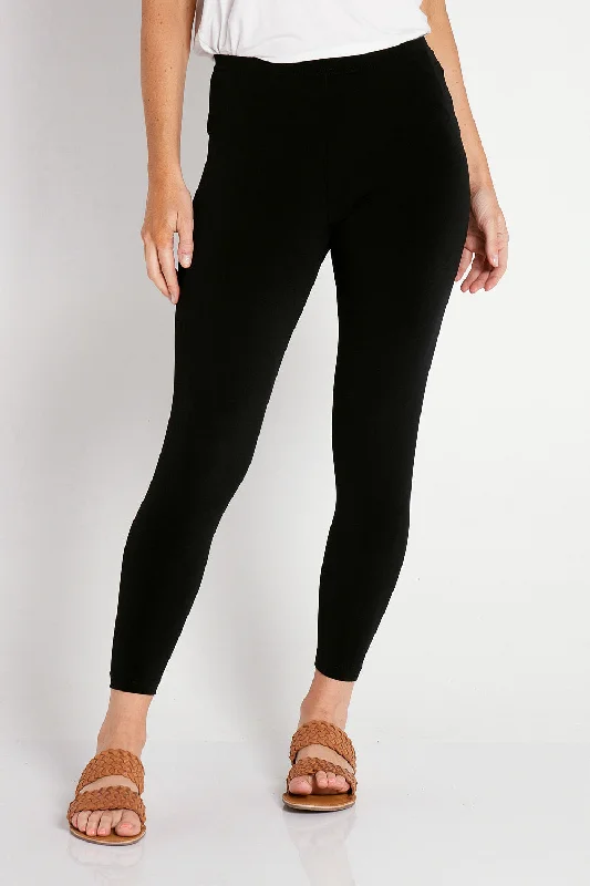 Evanna Leggings - Black Trendy Sports Performance Leggings