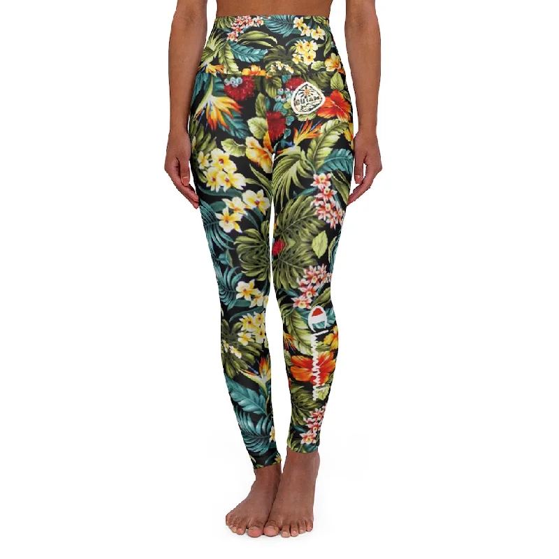 Guam Chamorrita High Waisted Yoga Leggings Cozy Ribbed Leggings