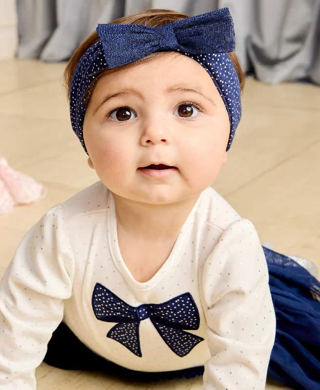 Sparkle Bow Tutu Legging Set (3M-12M) Fashionable Seamless Leggings