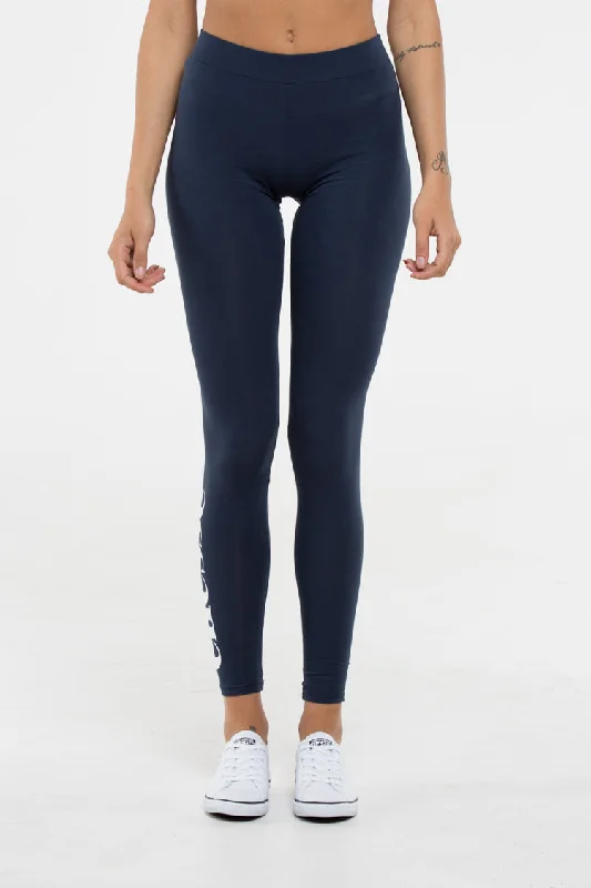Ellesse Solos Yoke Legging Dark Navy Fashionable Floral Active Leggings