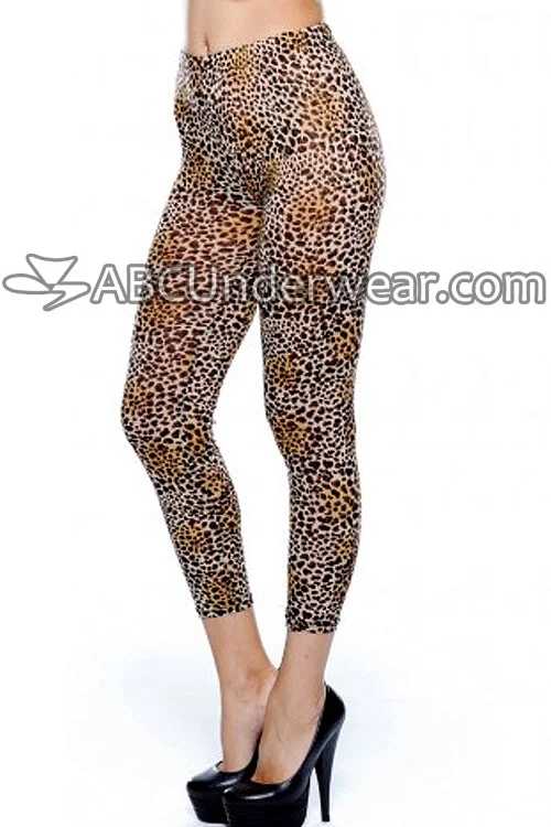 True Rock Cheetah Print Leggings Trendy Spandex Leggings