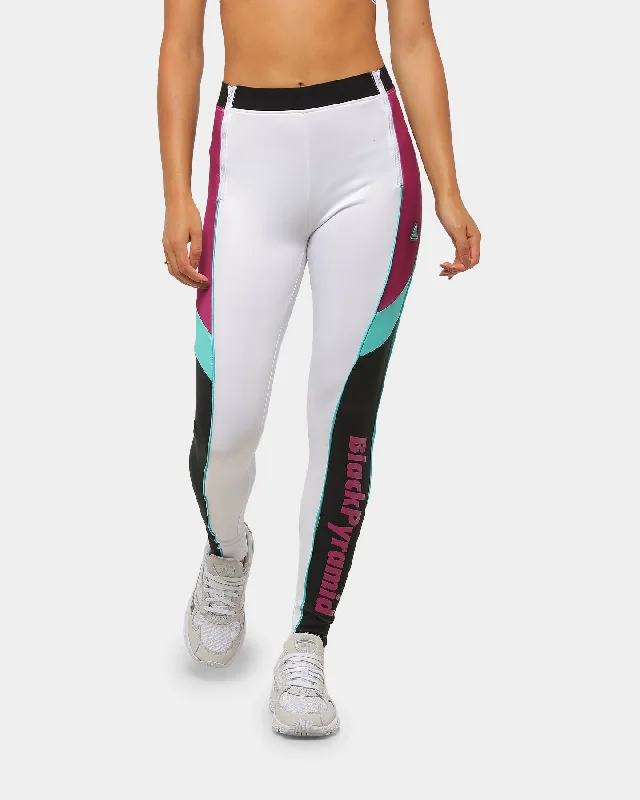 Black Pyramid Women's Paint Streaks OHB Leggings White Stylish Sweatproof Leggings