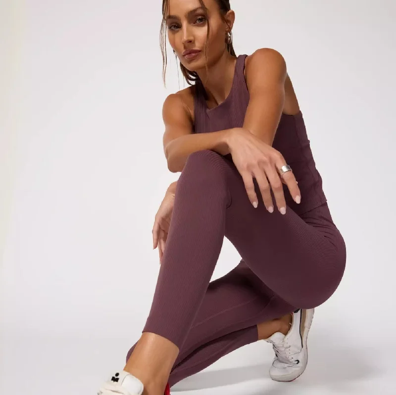 MPG - Ribbed Legging Elegant Animal Print Leggings