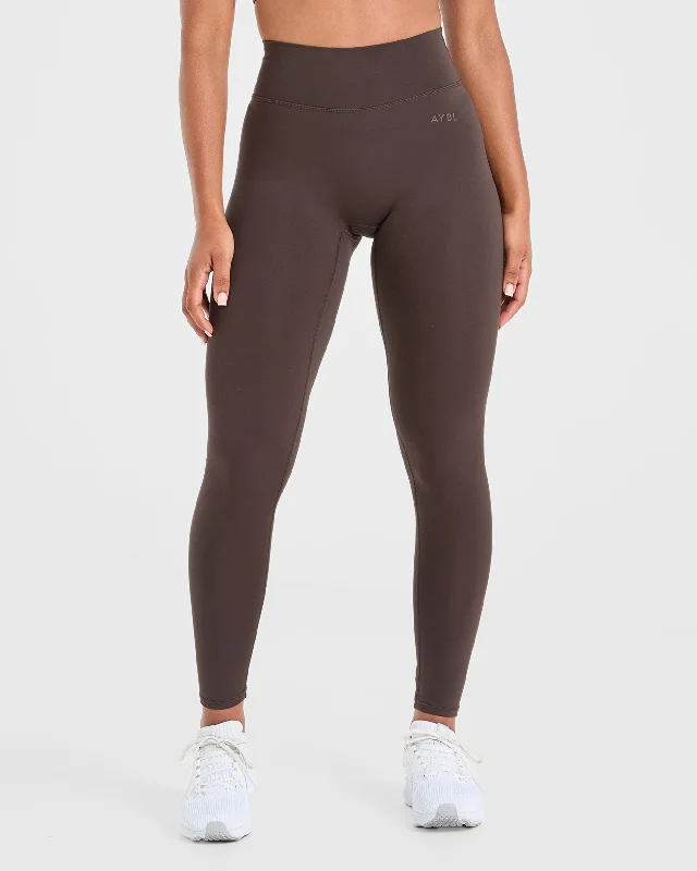 Staple Leggings - Coffee Brown Cozy Fashion Leggings