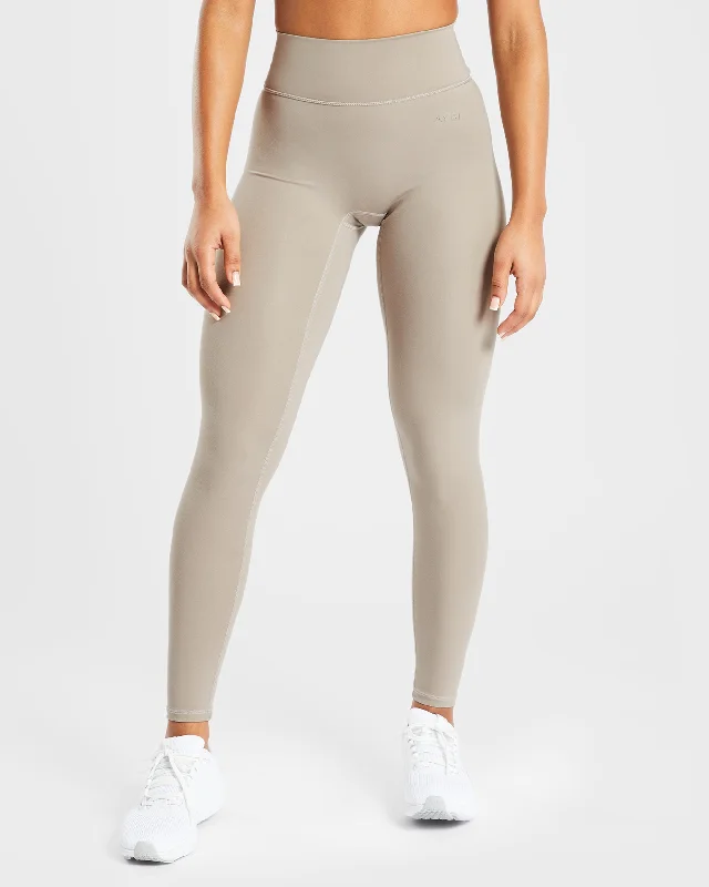 Staple Leggings - Muted Taupe Cozy Yoga Compression Leggings