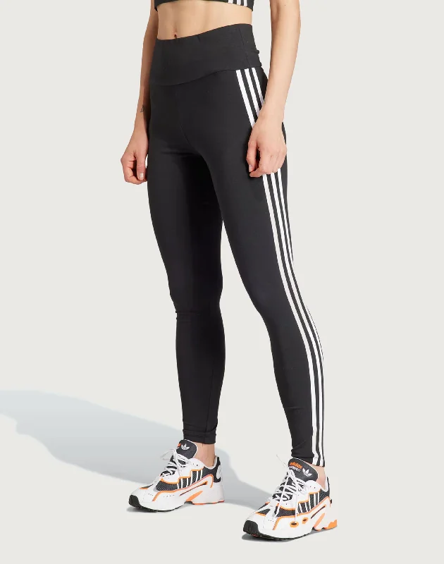 Adidas 3-Stripes Leggings Trendy Side-Pocket Leggings