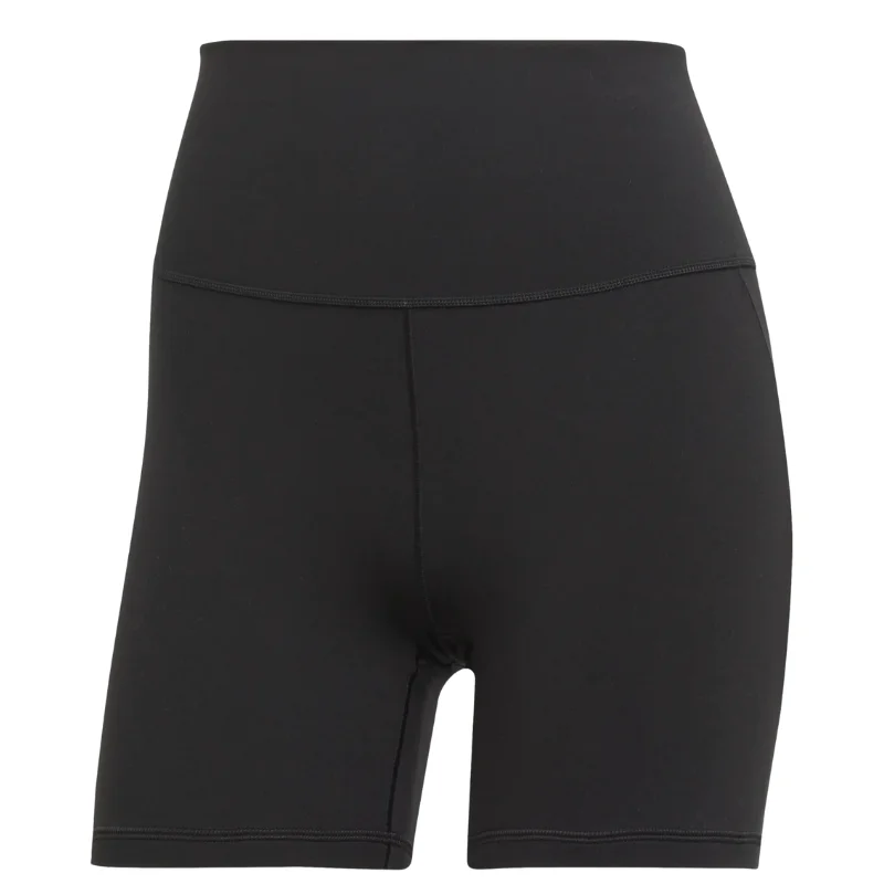 Adidas Yoga Studio 5 Inch Short Leggings - Black Fashionable Embroidered Detail Leggings