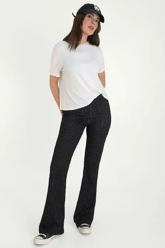 Legging ajustado fit flare de rayas Cozy Lounge Pants Leggings