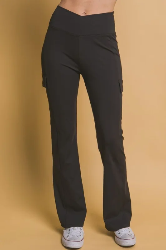 Love Tree Flared Cargo Leggings Cozy Warmth Leggings