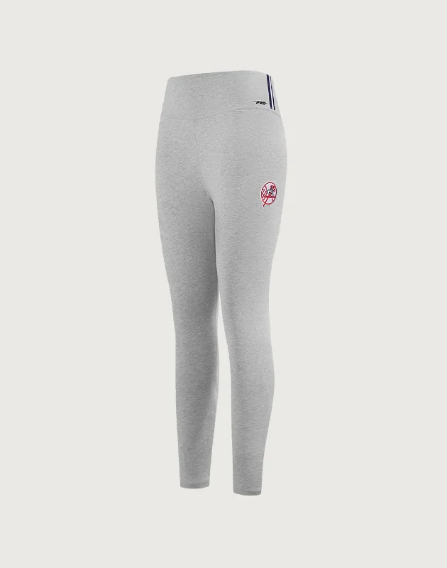 Pro Standard New York Yankees Mashup Jersey Leggings Trendy High-Waist Tummy Control Leggings