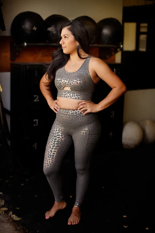 Sage Boa Leggings Cozy Fashion Leggings