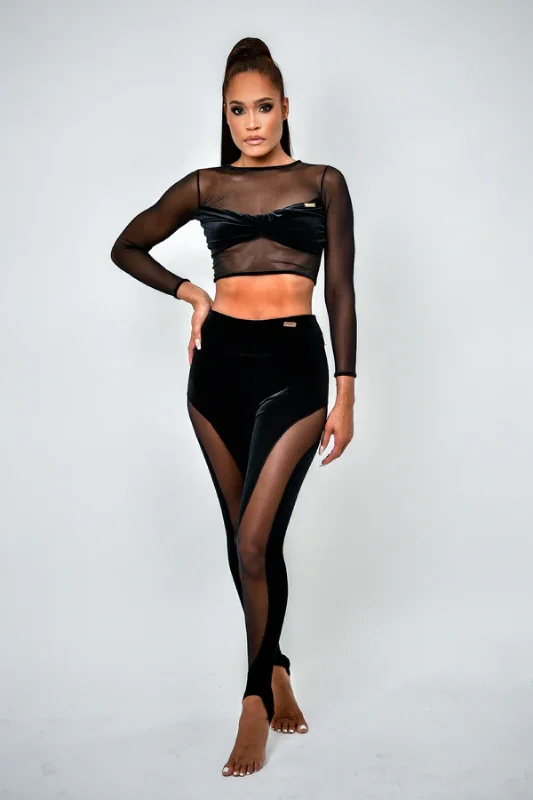 Velvet Legging And Top Casual Sporty Leggings