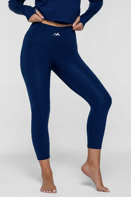 WOMEN'S THERMAL BASE LAYER LEGGING SEAMLESS 2.0 NIGHT SKY NAVY Elegant Embellished Leggings