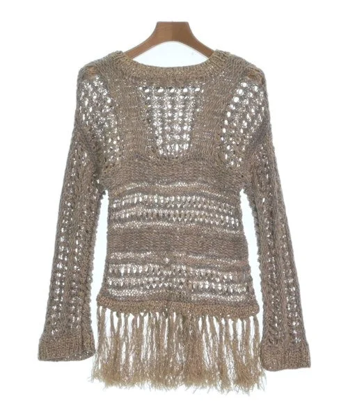 AMERI Sweaters Solid Color Striped Floral Print