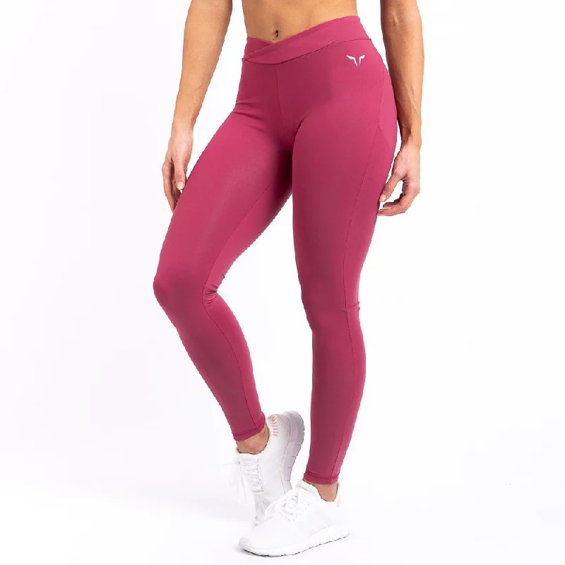 Athena Leggings - Deep Fuchsia Fashionable Floral Active Leggings