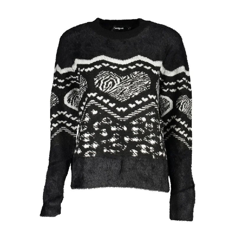 Chic Turtleneck Sweater with Contrast Detail Handmade Hand-knitted Hand-woven
