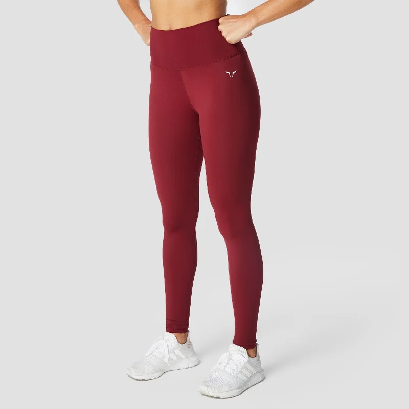 Core Agile Leggings - Ruby Red Trendy Patterned Leggings