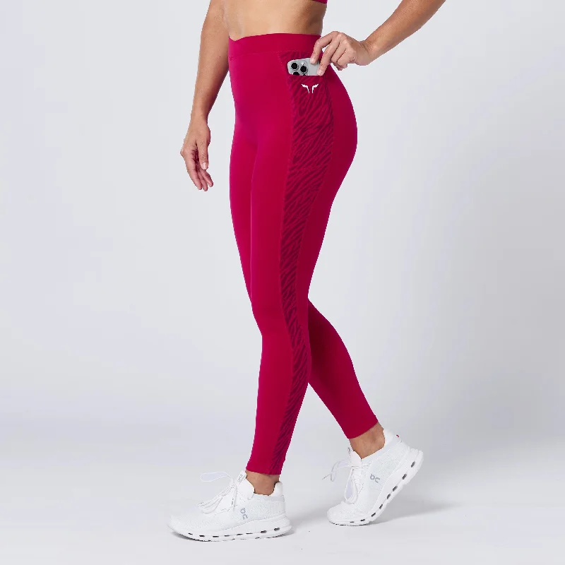 Crossover Leggings 27" - Cerise Stylish Colorful Activewear Leggings