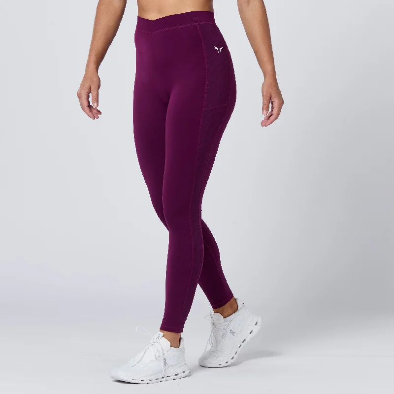 Crossover Leggings 27" - Pickled Beet Stylish Yoga Leggings