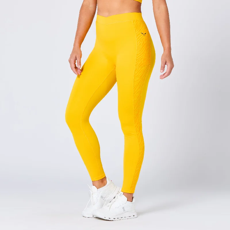 Crossover Leggings 27" - Spectra Yellow Cozy Warmth Leggings