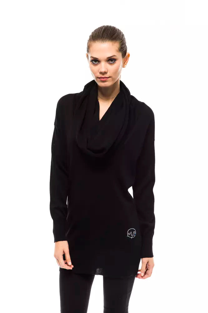 Embellished High Collar Woolen Sweater Cotton Fabric Linen Fabric Terry Fabric