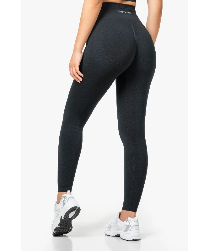 Famme Lux Seamless Leggings Black Chic Workout Leggings