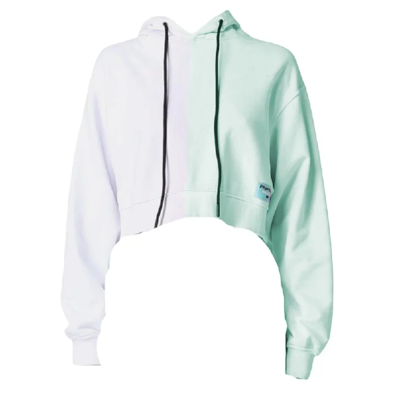 Green Cotton Sweater Bright Pastel Dark