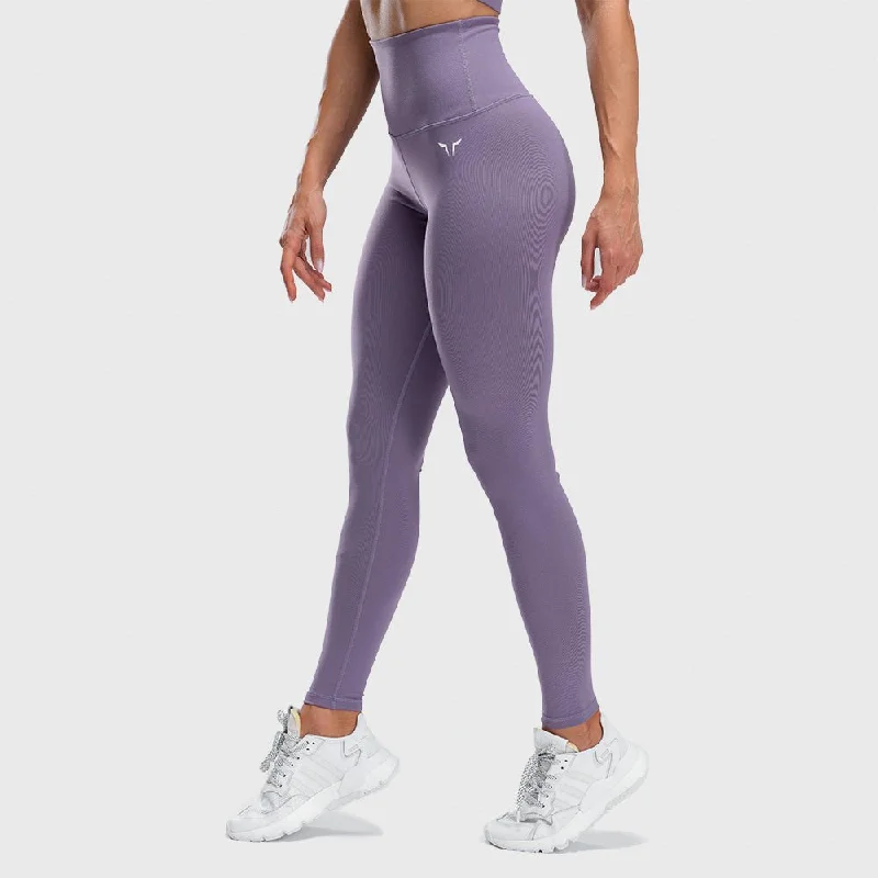 Hera High-Waisted Leggings - Purple Trendy Seamless Sports Leggings