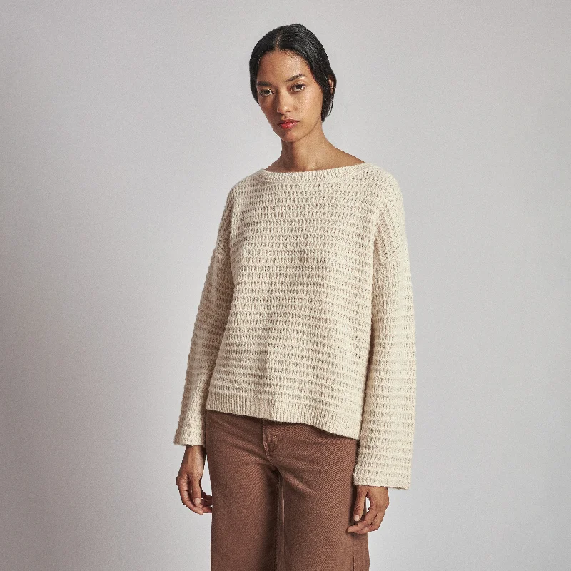Kero Kimberly Baby Alpaca Sweater Real Fur Shearling Chenille