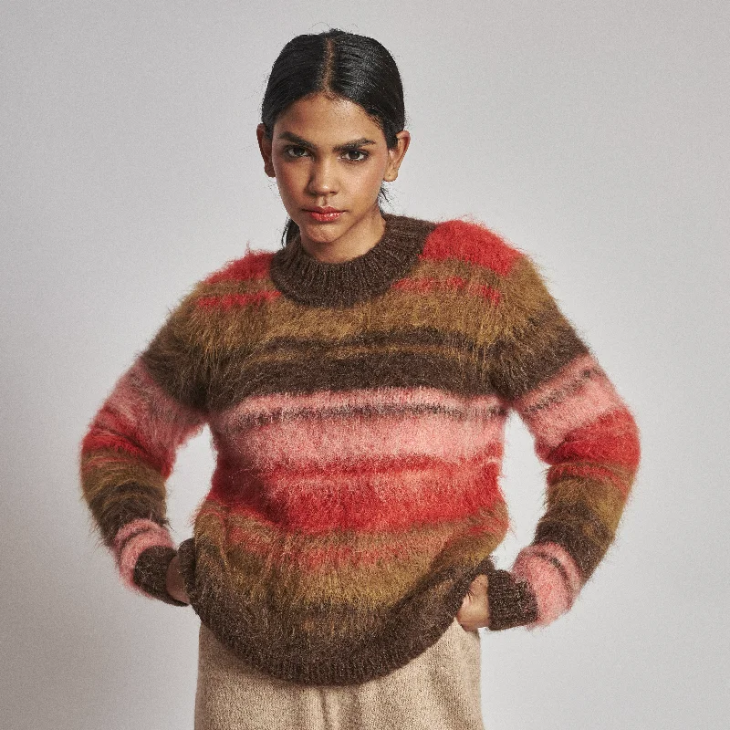 Kero Striped Alpaca Sweater Plaid Sweater Polka Dot Checkered