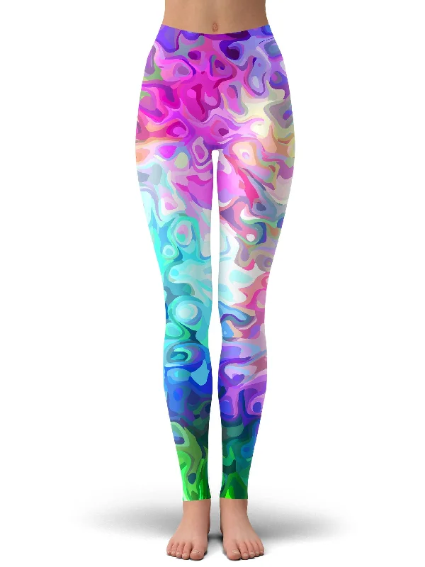 Pastel Confusion Leggings Stylish Compression Fit Leggings