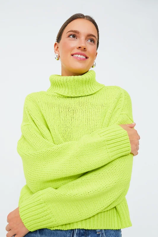 Peridot Edie Turtleneck Sweater Stretchy Elastic Breathable