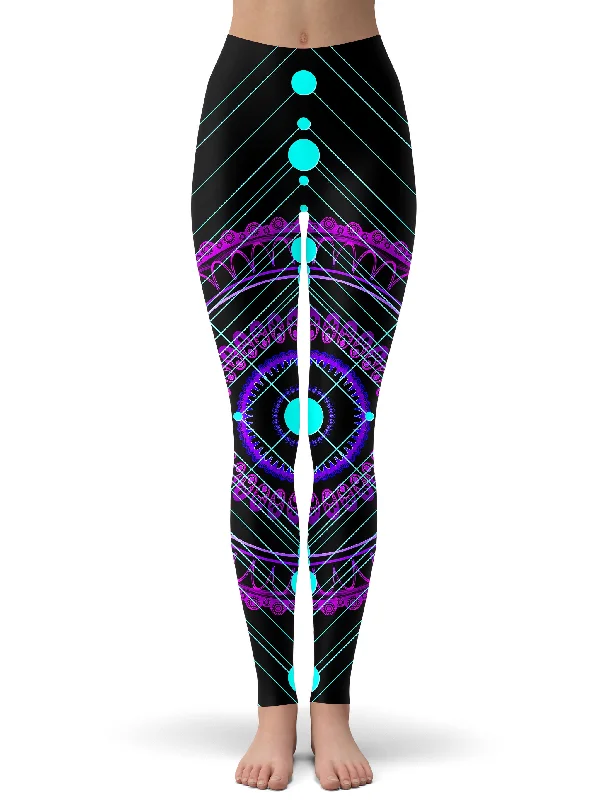 Sacred Geo Leggings Classic Solid Color Leggings