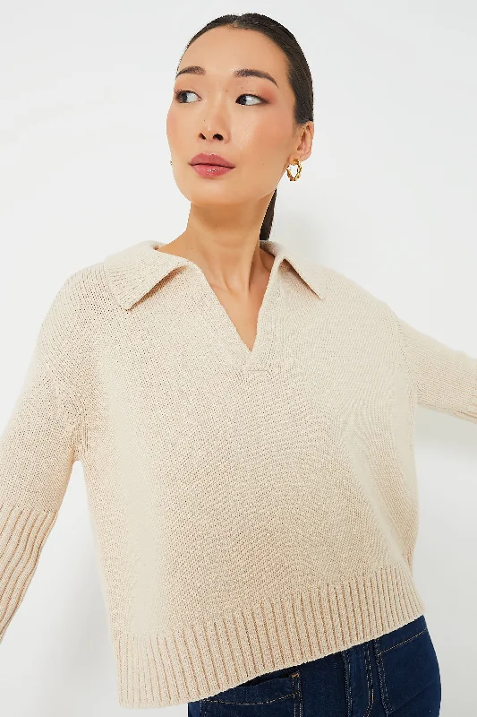 Sandstone Brenna Polo Sweater Boxy Sweater Fitted Sweater A-Line