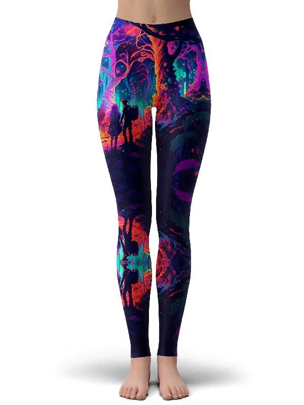 Soulmates Leggings Fashionable Leather-Look Leggings