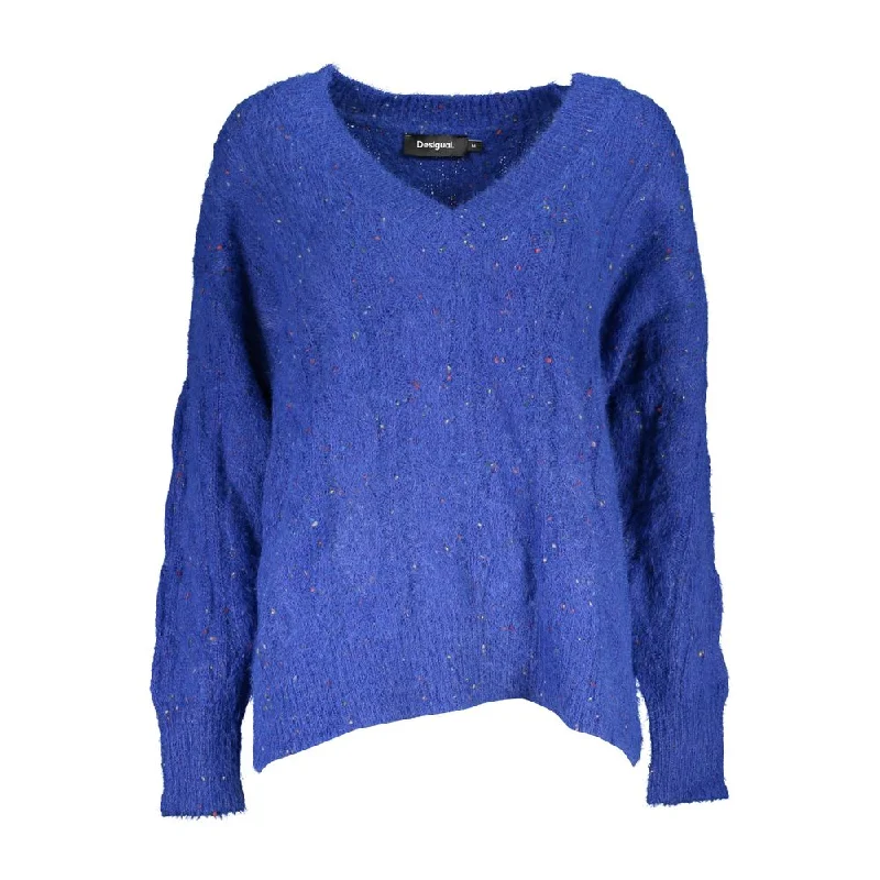 Vibrant V-Neck Sweater with Contrasting Details Casual Formal Business