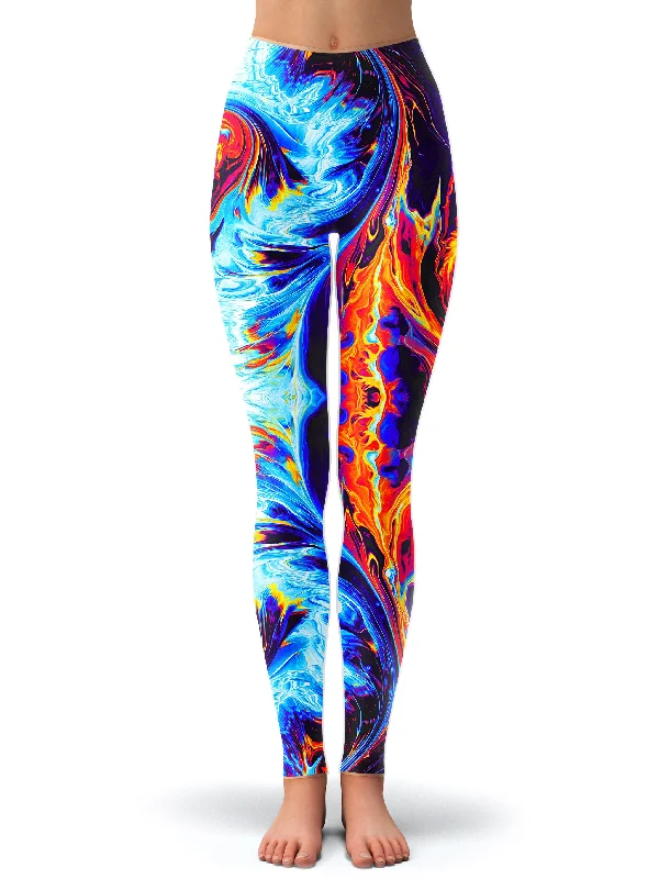 Wavy Days Leggings Comfortable Classic Yoga Leggings