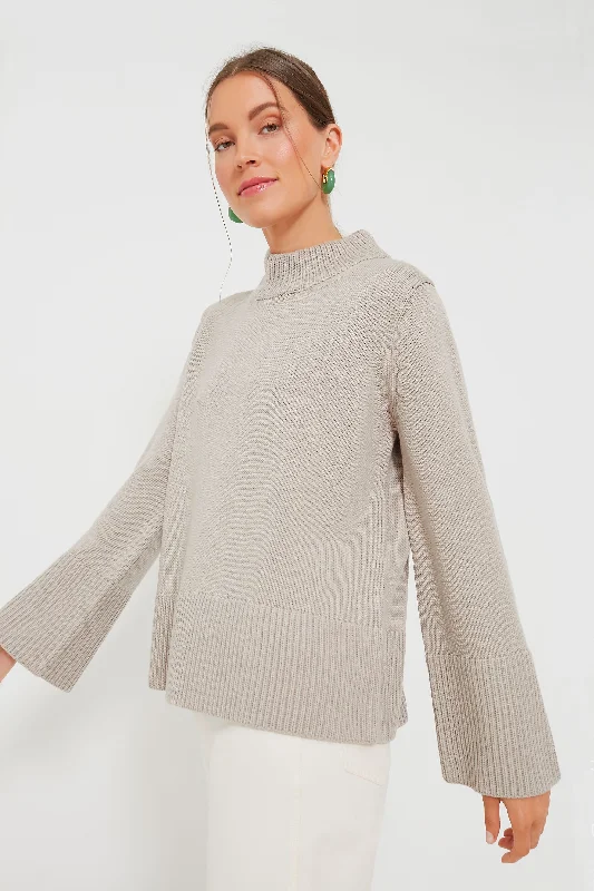 Wheat Crewneck Spencer Sweater Modern Contemporary Chic