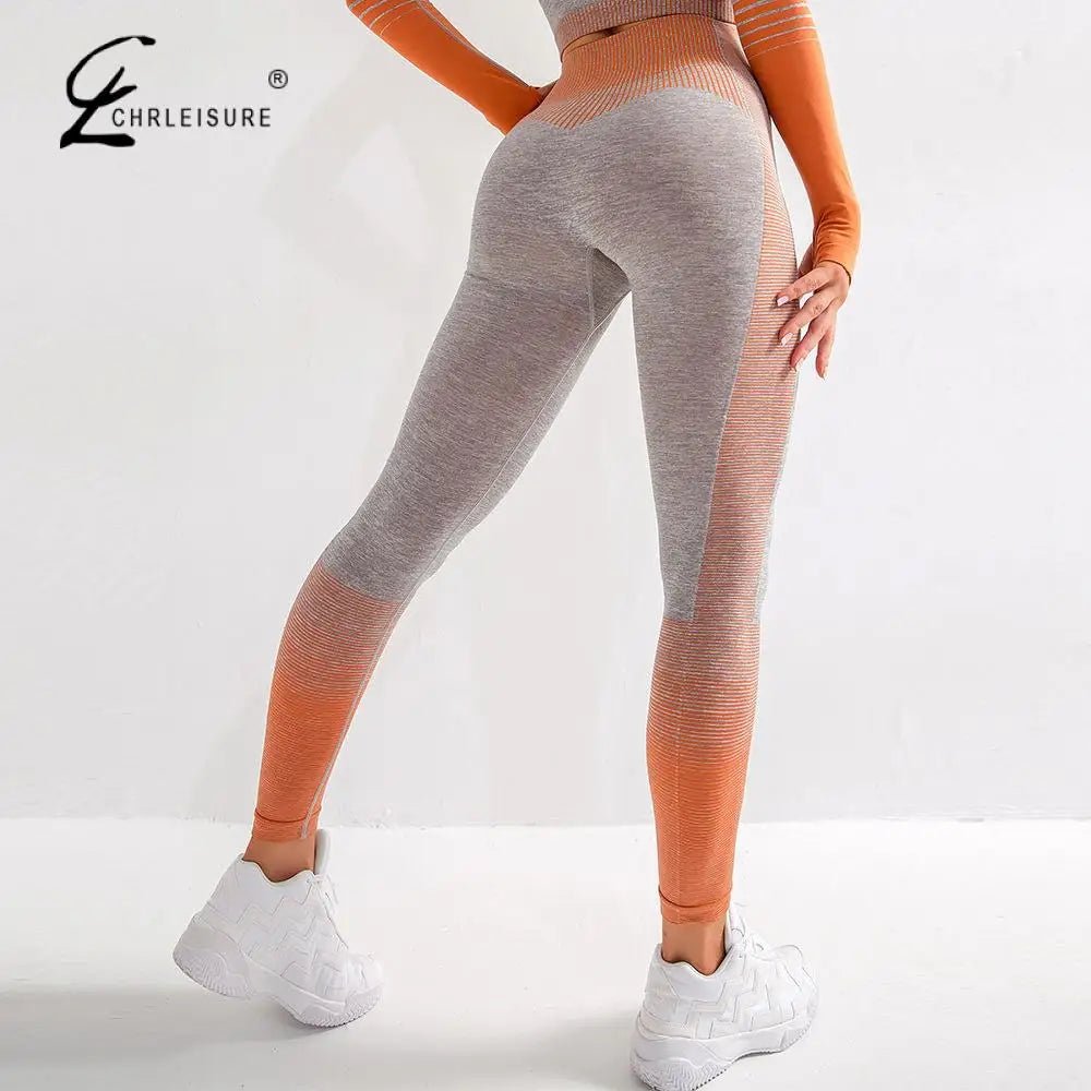 High Waist Workout Leggings for Women - Sexy Push Up, Seamless, Ankle-Length Stylish Stretch Pants Leggings