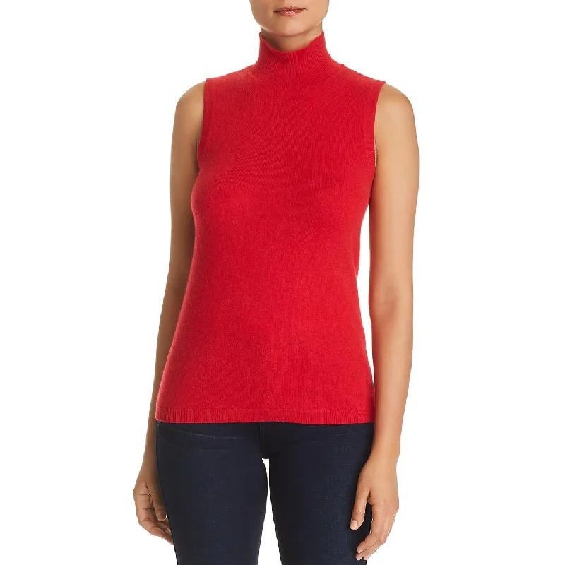 Private Label Womens Cashmere Sleeveless Turtleneck Sweater Velvet Chenille Corduroy