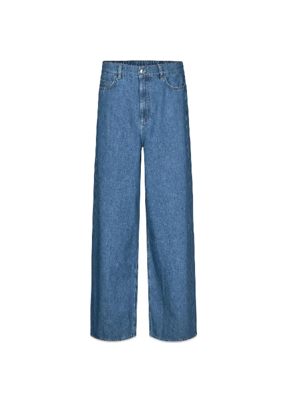 KenaMD jeans - Medium Blue Elegant Dark-Wash Bootcut Jeans