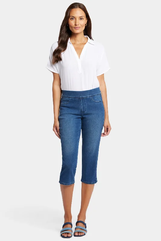 Dakota Crop Pull-On Jeans  - Olympus Stylish Tapered Fit Jeans